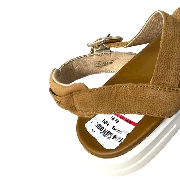 Geox Camel Color Natural Leather Sandals With Straps - Size 40 - Picture 11 of 13